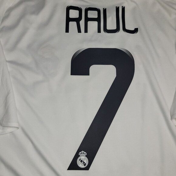 Raul Real Madrid 2008 2009 UEFA Home Soccer Jersey Shirt XL SKU# 051101 - Picture 3 of 10